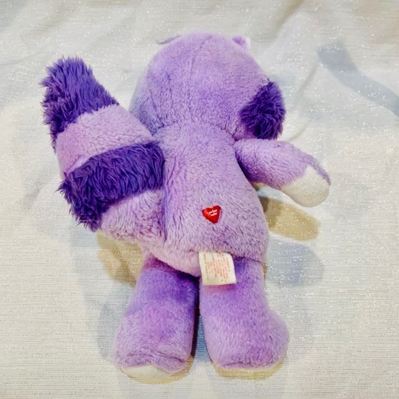 SOLD OUT——— ORIGINAL 1984 CARE BEAR COUSINS BRIGHT HEART RACCOON 13” Plush - Picture 4 of 10